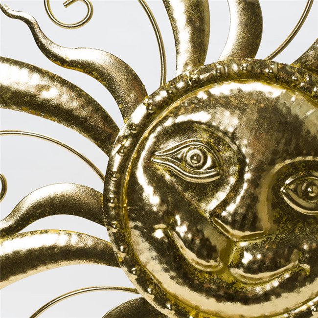 Wall decor Kila Sun, golden, D77x3cm