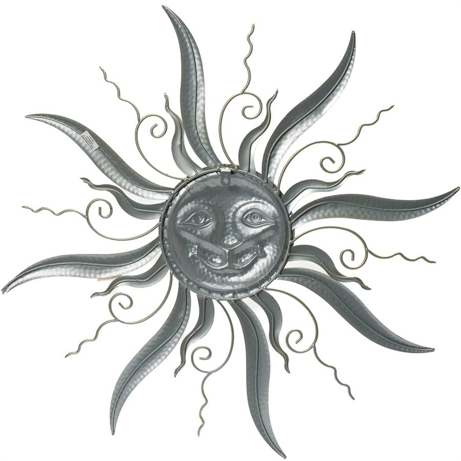 Wall decor Kila Sun, golden, D77x3cm