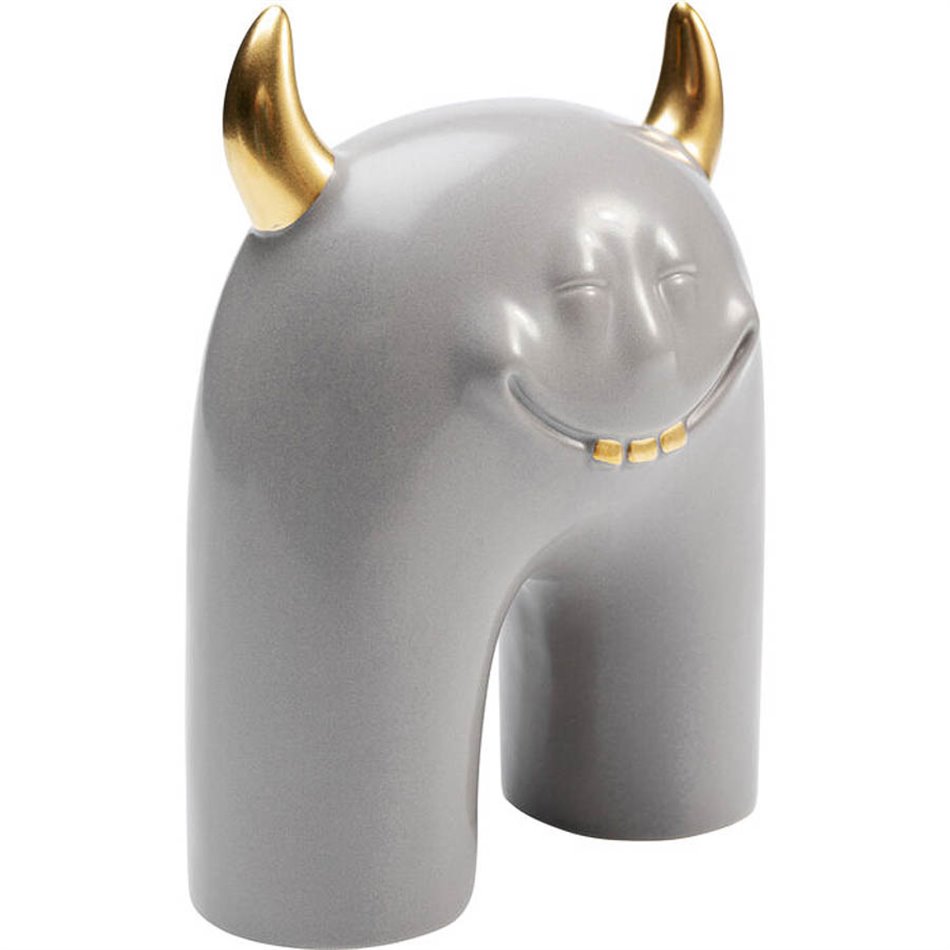 Deco object  Funny Teeth, grey, H15x12.5x6cm