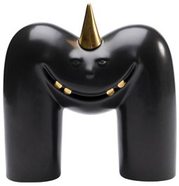 Dekors Funny Teeth, melns, H15x14x6cm