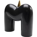 Deco object  Funny Teeth, black, H15x14x6cm