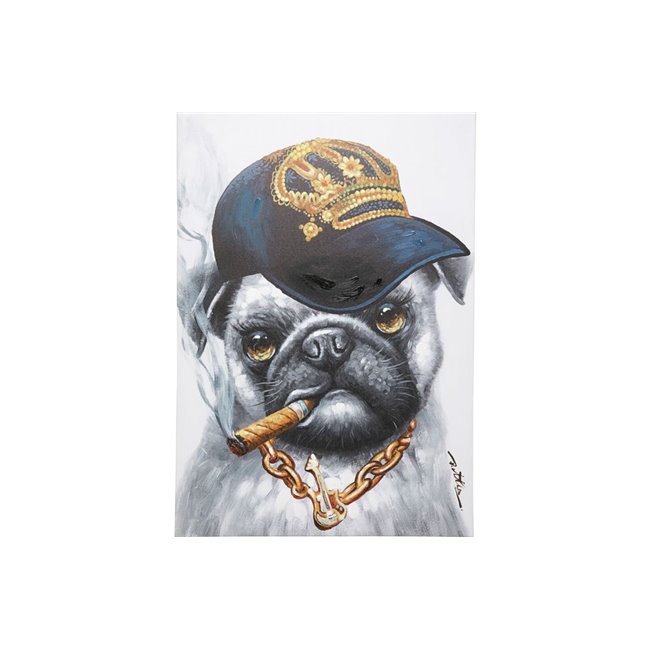 Canvas picture Hip Hop Dog, 100x70x3.5cm