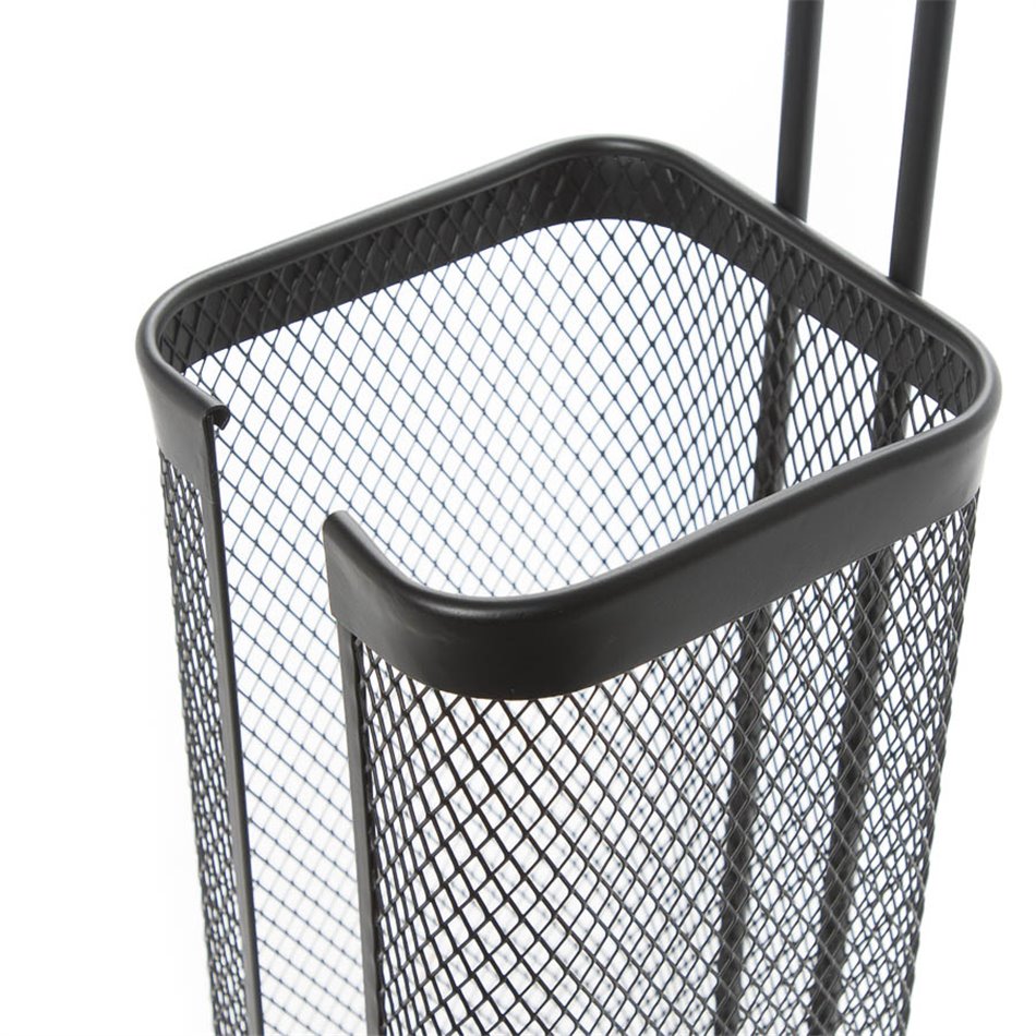 Paper holder Mayaj , metal, black, H73.3x17.6x15.7cm
