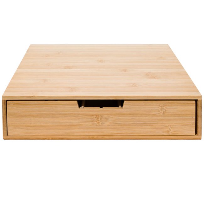 Bamboo capsule drawer,  H8x34.5x30.5cm