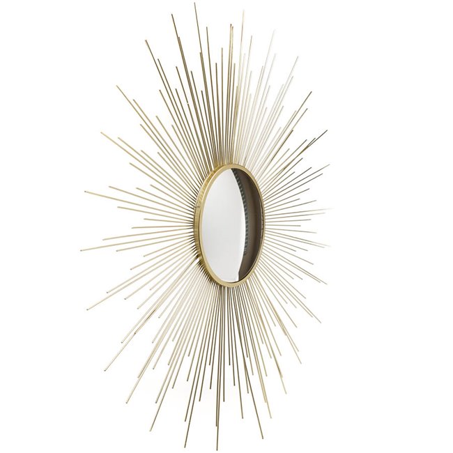 Mirror Gold sun, metal, D70x1.5cm