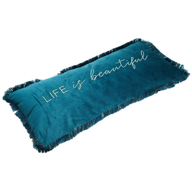 Decorative pillow Vel embr feel, 25x58x12cm