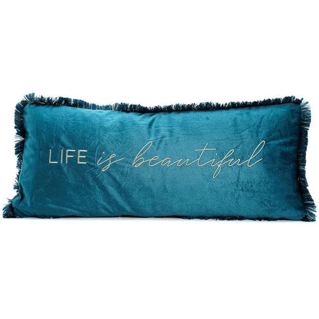 Decorative pillow Vel embr feel, 25x58x12cm