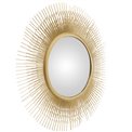 Sienas spogulis Sun, zelta/metāla, D58x3cm