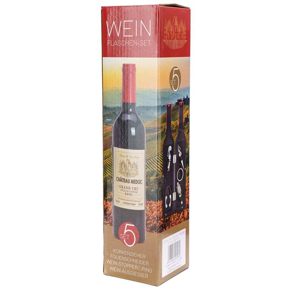 Wine fittings gift set, 32xD7cm