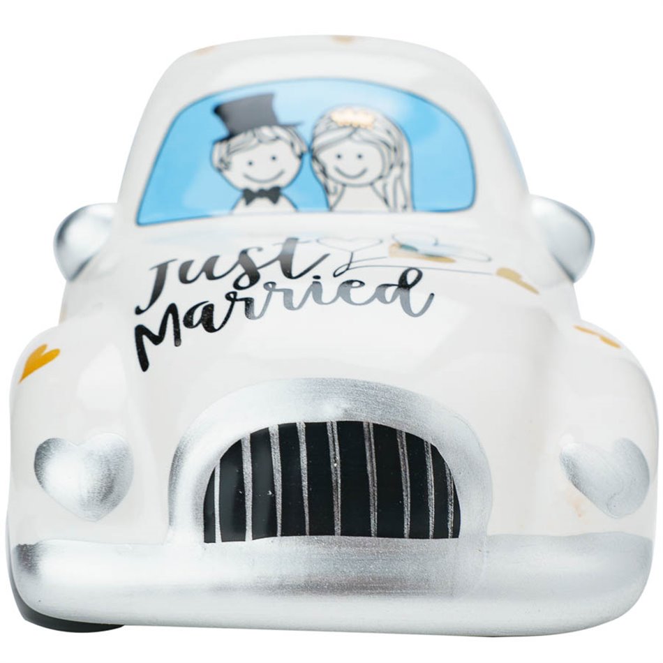 Saving bank  Car Just married, ceramic, 16x7x8cm