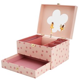 Music jewelry box Summer, pink, H12.5x19.2x15.5cm