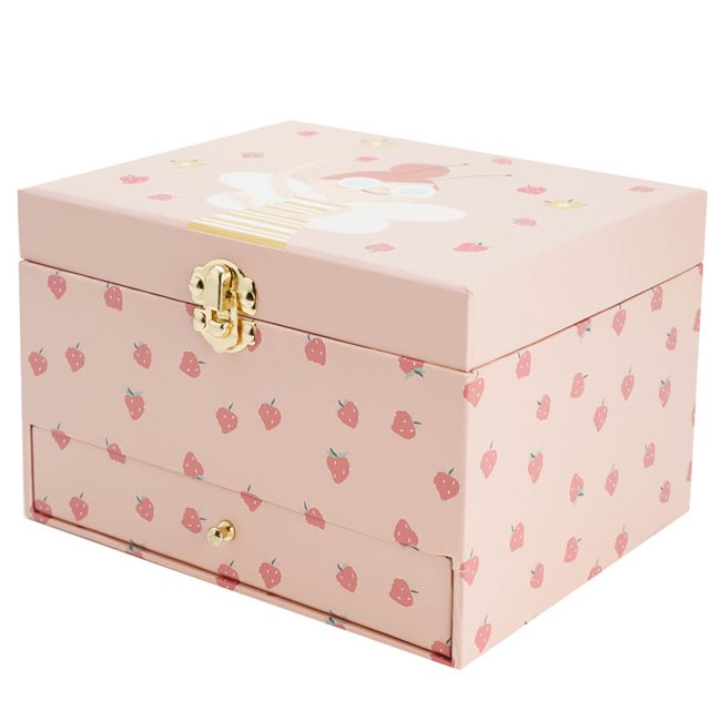 Mūzikas rotaslietu kastīte Summer, rozā, H12.5x19.2x15.5cm