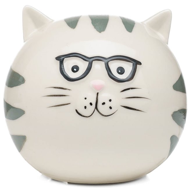 Saving bank Cat Brillo, ceramic, D9cm