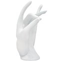 Decoration Hand, white, 20x18x34cm