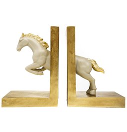 Bookend Horse set of 2, 28x10x19.5cm