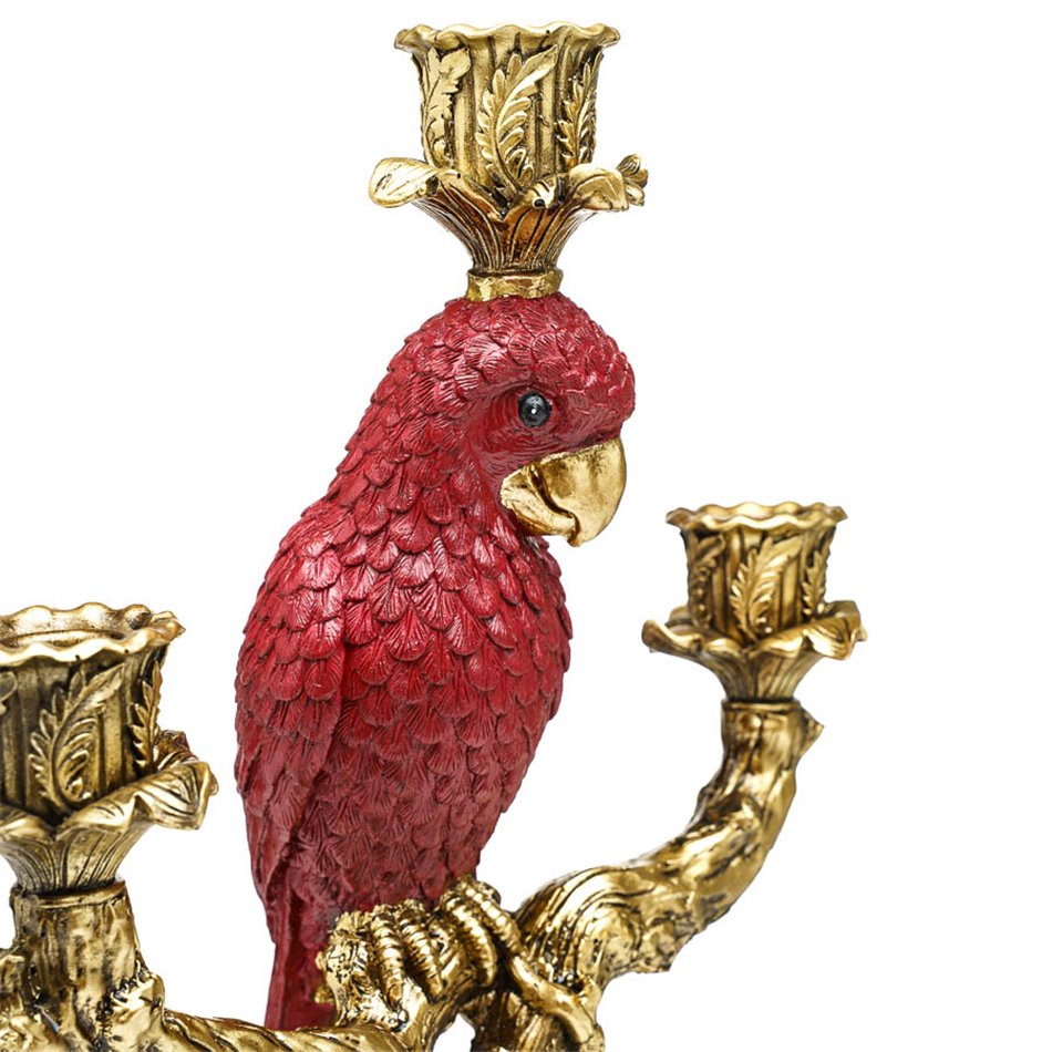Candle holder Parrot, 27x14.5x36cm