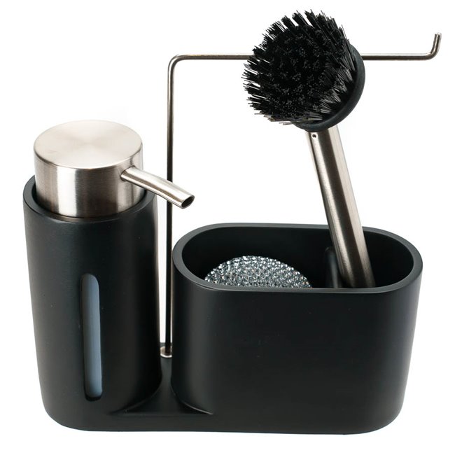 Диспенсер для мыла, черный, H18.5x9x21.5cm