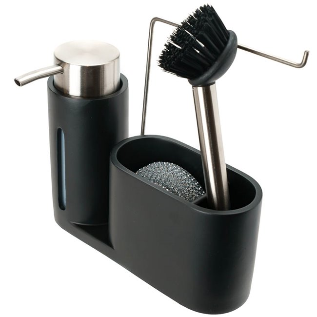 Диспенсер для мыла, черный, H18.5x9x21.5cm