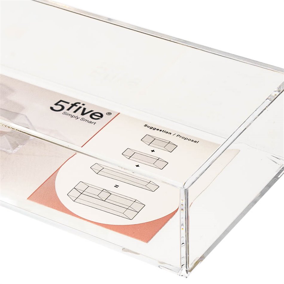 Органайзер Selena M, акрил, H4.8x25.6x9.6cm