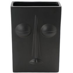 Ваза Mundane tall, black, 20x9.5x30cm