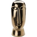 Vase Easter head tall gold, 15x15x35cm