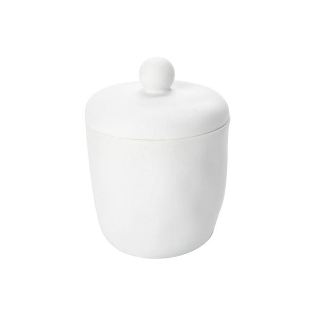 Cotton pads pot Indonesie, H12cm, D10cm