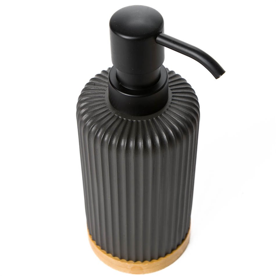 Soap dispenser Modern, black, H18.5cm, D7cm