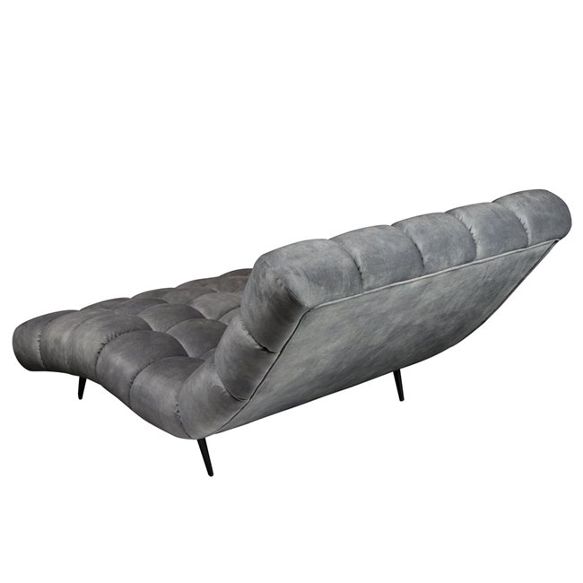 Day sofa Wedelphi, grey, H91x120x166cm seat h. - 38cm