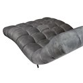 Day sofa Wedelphi, grey, H91x120x166cm seat h. - 38cm