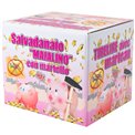 Saving box Pig with hammer, ceramic, keramika, D10.4x12.9cm