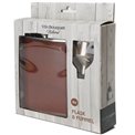 Flask leather, 235ml, H13.5x9.5cm