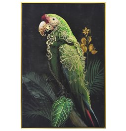 Bilde Green Ornament Macaw, 62.5x92.5cm
