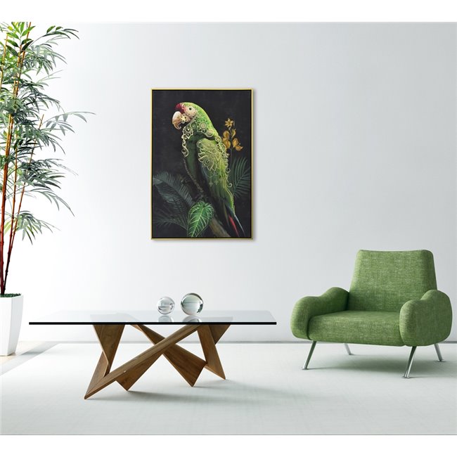 Bilde Green Ornament Macaw, 62.5x92.5cm