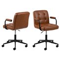 Office chair Acos, brown, 47-57x47x88.5cm