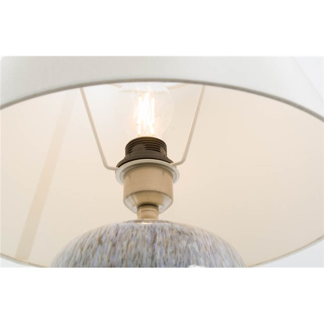 Galda lampa Naturno Grey, 21x21x42cm, E 27, 60W