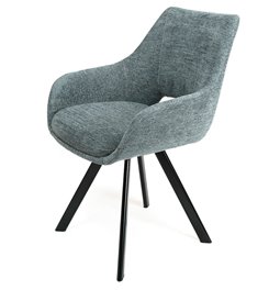 Chair Sandersdorf, grey, H85x61x58.8cm, seat.H48cm