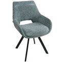 Chair Sandersdorf, grey, H85x61x58.8cm, seat.H48cm
