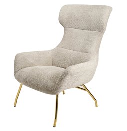 Armchair Sanday, taupe, H103x92x82cm