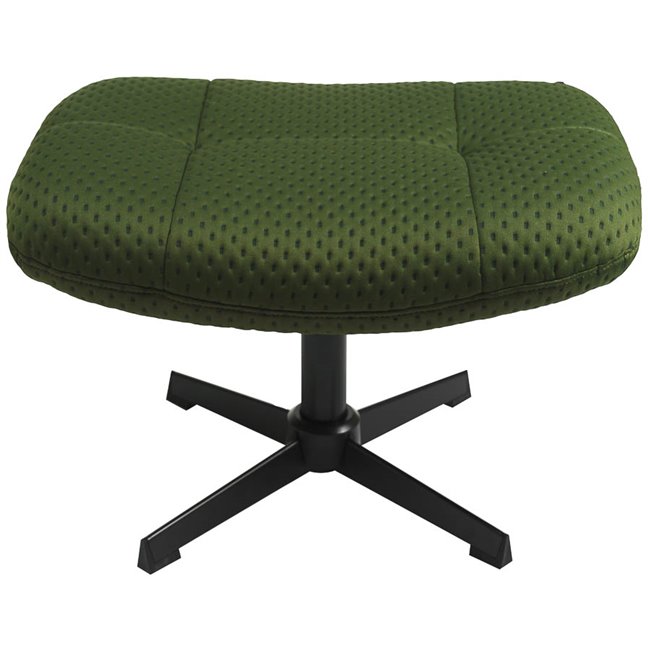Atpūtas krēsls Saramo ar kājsolu, zaļš, H97.5x81x78cm