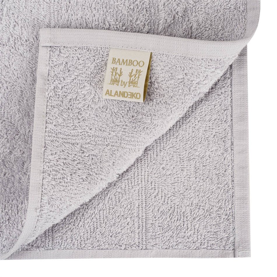 Bamboo towel Angolo, 30x50cm, l.grey, 550g/m2