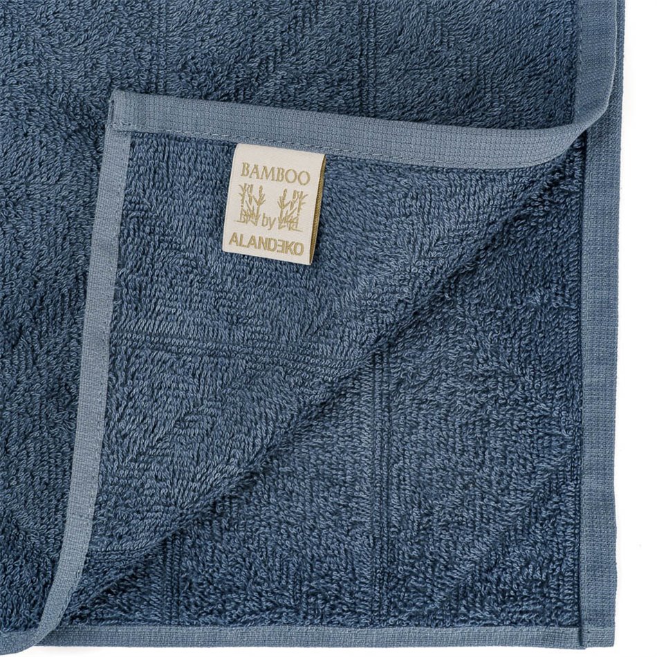 Bamboo towel Angolo, 30x50cm, marine blue, 550g/m2