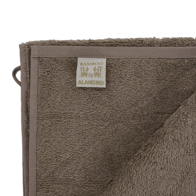 Bamboo towel Angolo, 70x140cm, taupe, 550g/m2