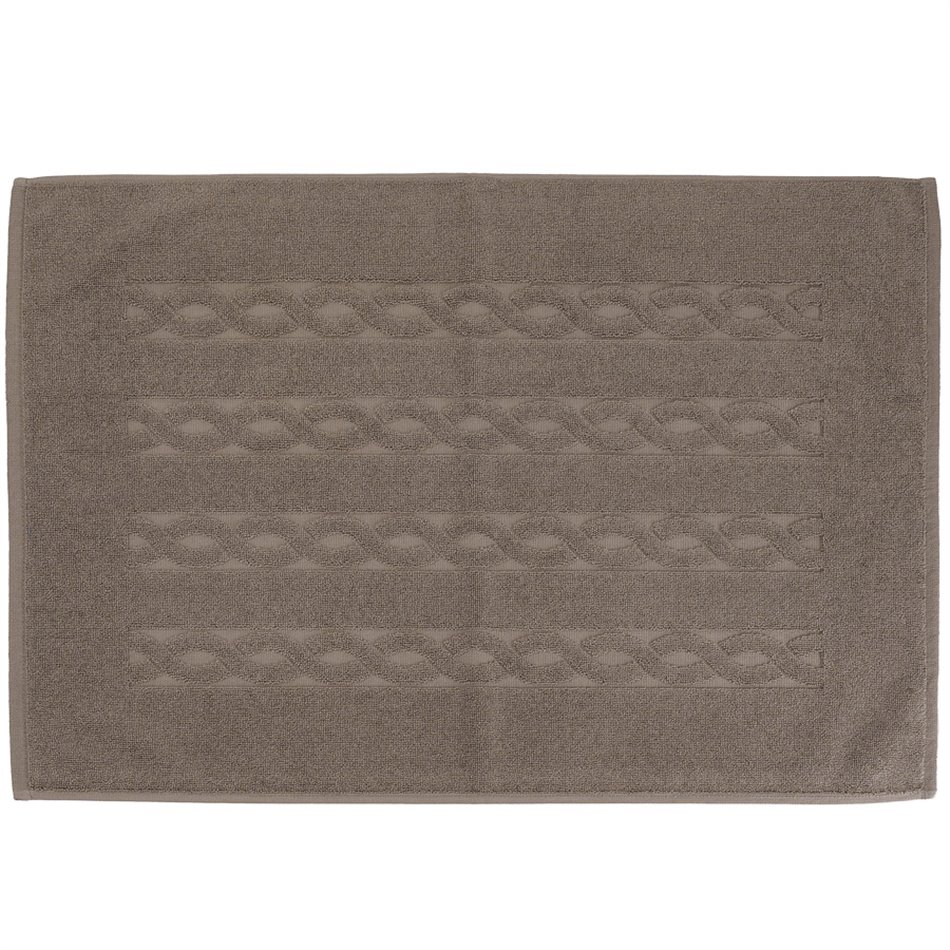Bath mat Trecia, 70x50cm, taupe, 900g/m2