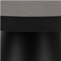 Журнальный столик Asoli, матовый черный, H45xD45,7cm