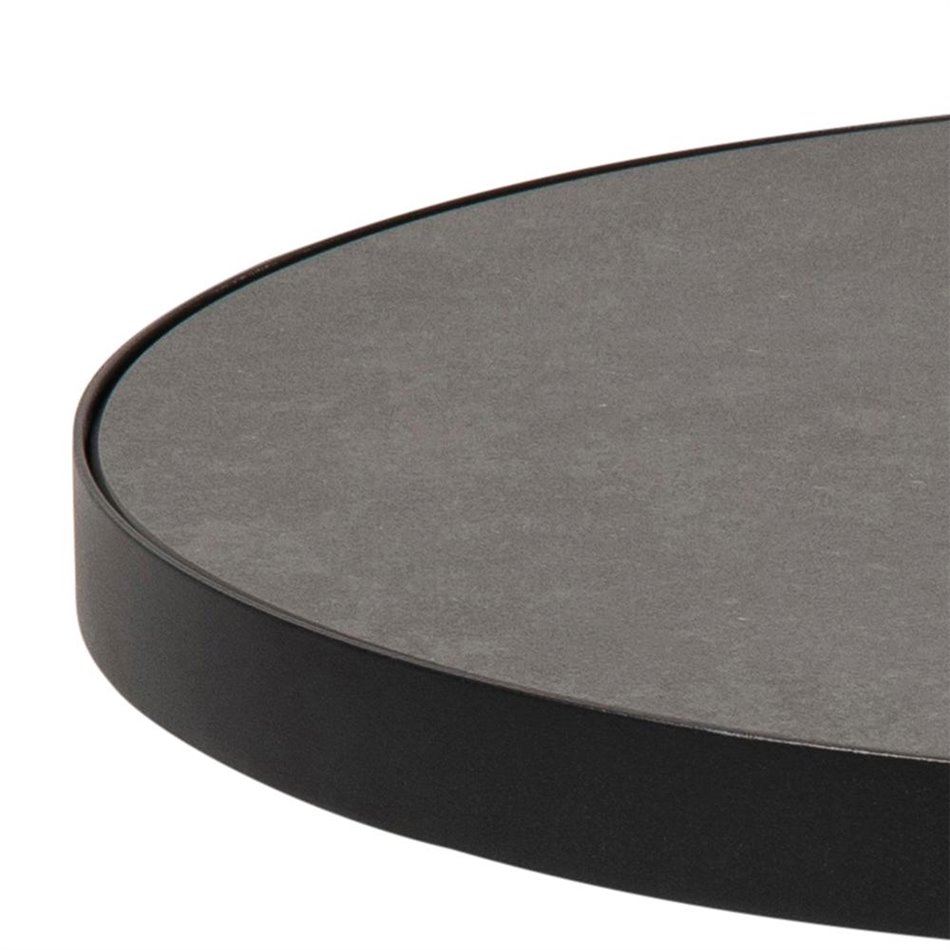 Журнальный столик Asoli, матовый черный, H45xD45,7cm