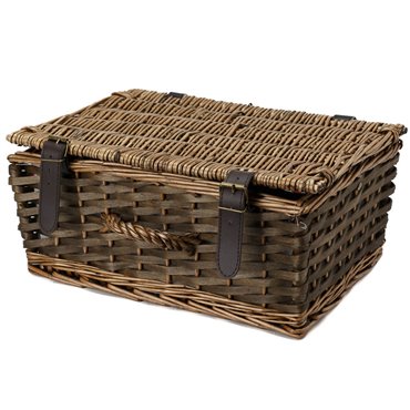 Piknika grozs 2 personām, pīts, nat., 17x36x27cm
