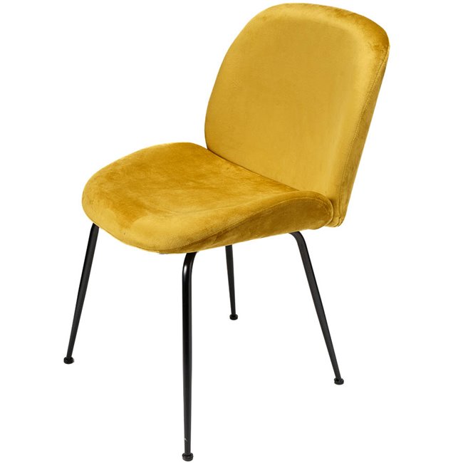 Pusdienu krēsls Tammio, mustard,88x58x46xSH46cm