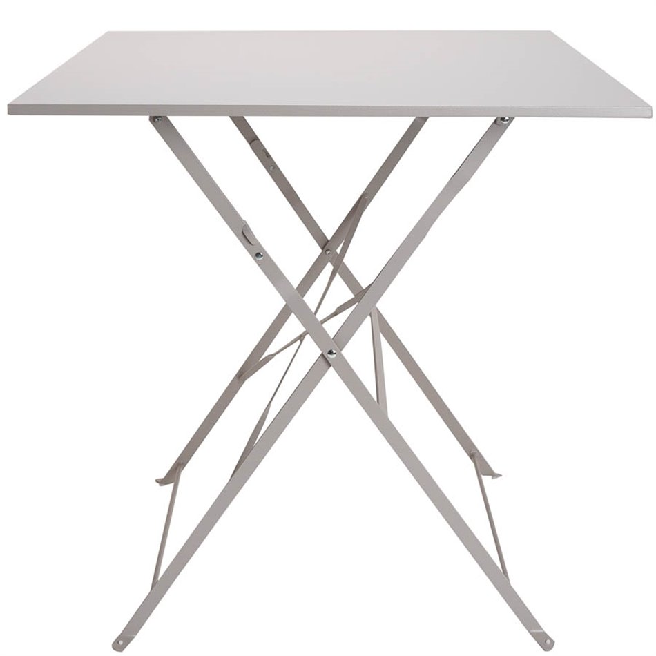 Обеденный стол Palerme, складной, серый, 71x70x70cm