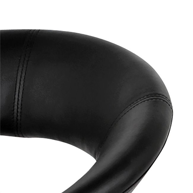 Bāra krēslu komplekts Aplump, 2.gb, mākslīgā āda, melns, H100cm, 56cm, 50cm