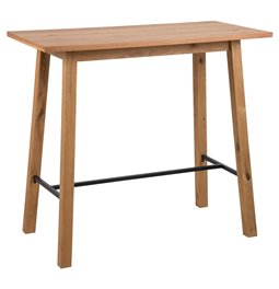 Bar table Achara, oak veneer, H105x117x58cm